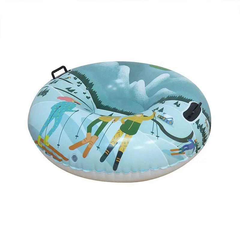 

Холодостойкий и износостойкий материал, надувной круглый лыжный кольцо для сноуборда, зимние рождественские сани