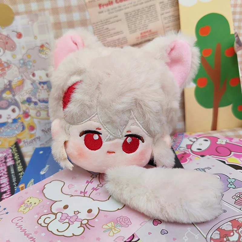 10cm Kawaii Cartoon Anime Genshin Impact Plush Toys Cotton Dolls Stuffed Xiao/Kaedehara Kazuha Idol Toy for Kids Children Gift