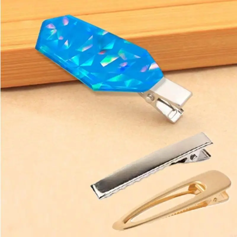 91AF DIY Hair Pins Casting Mold Hair Clip Silicone Resin Mold Resin Jewelry Molds