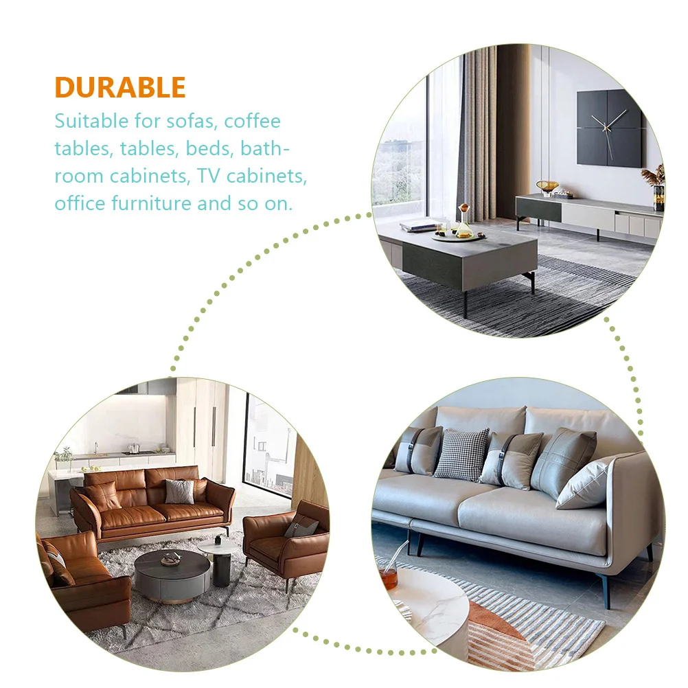 

Furniture Legs Sofa Support Foot Dressing Table Dresser Feet Coffee Metal for Bench Black