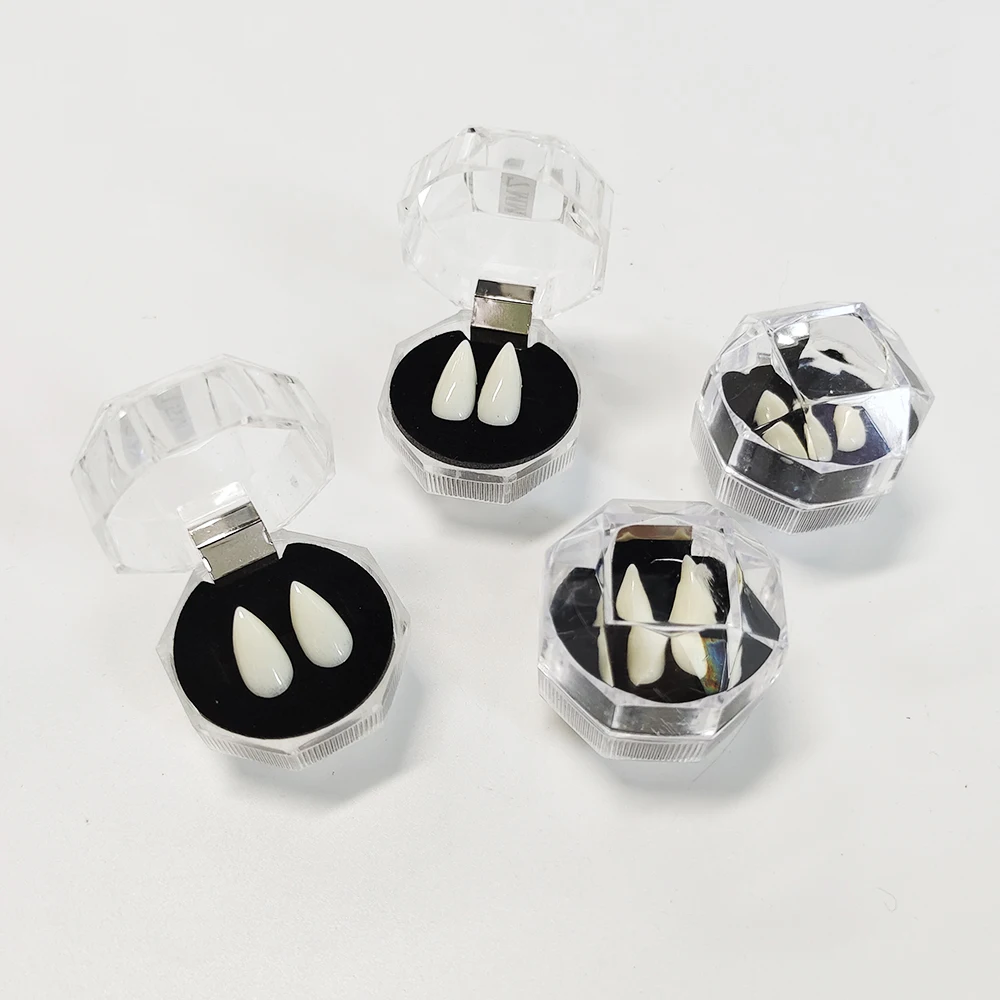 Halloween Party Vampir falsche Zähne Horror Kostüm Zähne Zahnersatz Cosplay Erwachsenen Kind DIY Halloween Vampir Dekoration Requisiten Gefälligkeiten