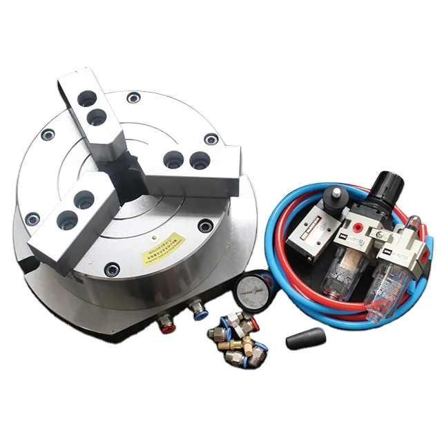 

Вертикальный пневматический патрон с открытым центром на 3 л.с. для токарного станка с ЧПУ