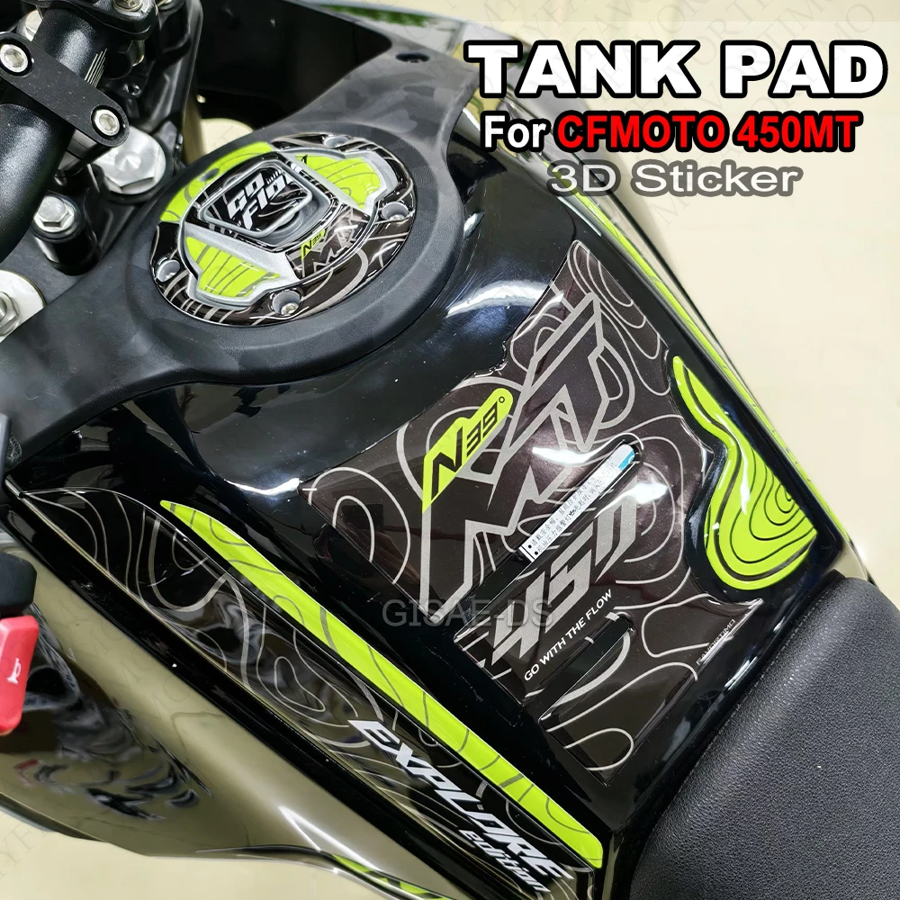 

For CFMOTO CF MOTO 450MT 450MT 2023 3D Motorcycle Side Tank Pad Sticker Gas Knee Grip Protector Anti Slip Decal Accessories