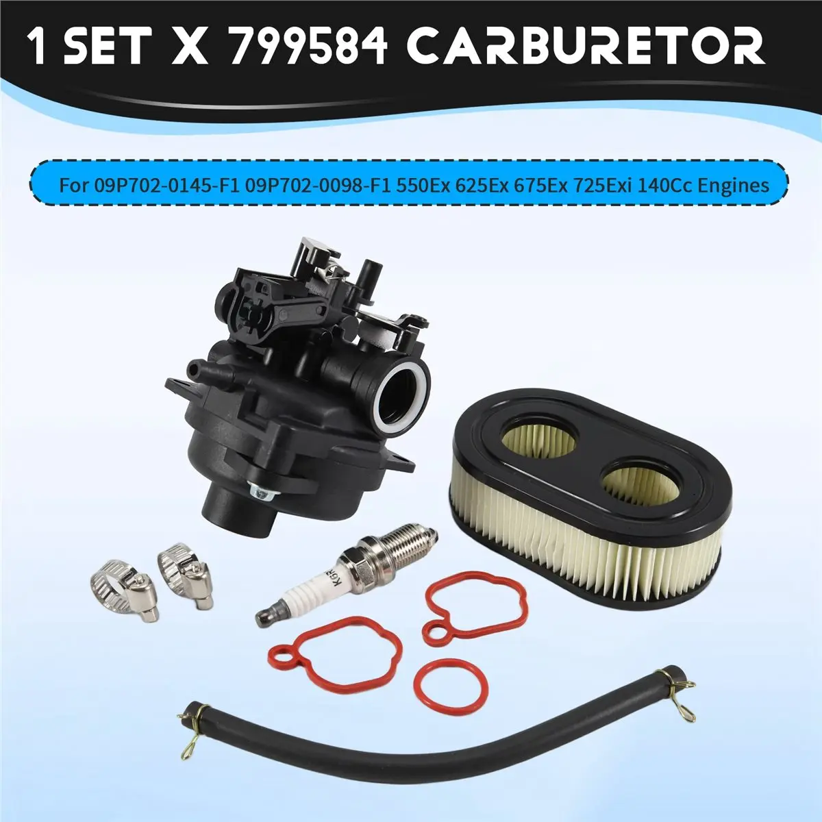 LNHF Quality 799584 Carburetor for 09P702-0145-F1 09P702-0098-F1 550Ex 625Ex 675Ex 725Exi 140Cc Engines