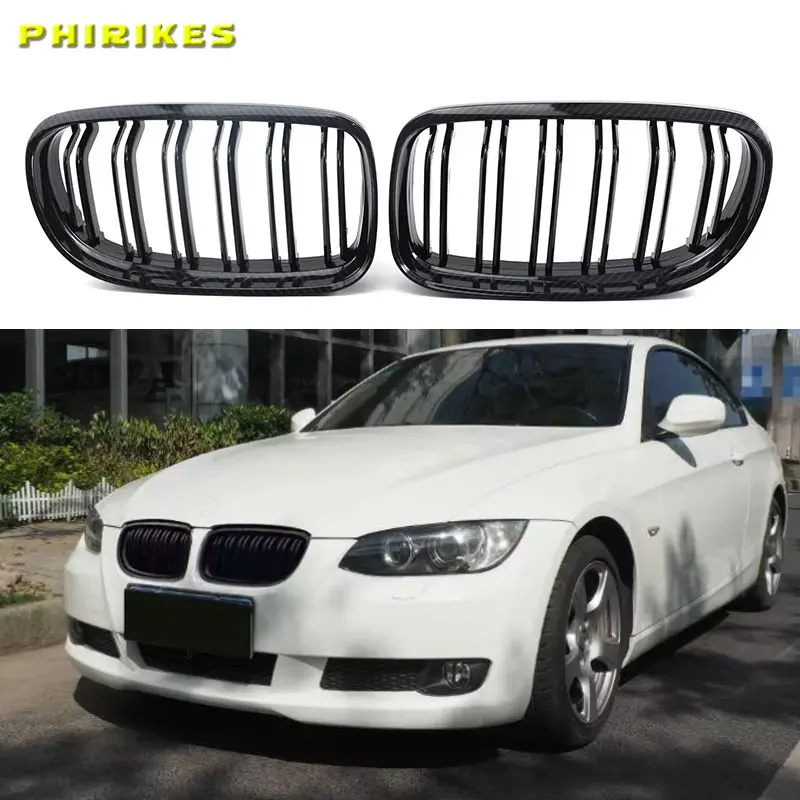 

Car Front Bumper Kidney Racing Grille For BMW E90 E91 3-Series LCi 320i 325i 330i 2009-2011 1Pair Double Slat Sport Grille