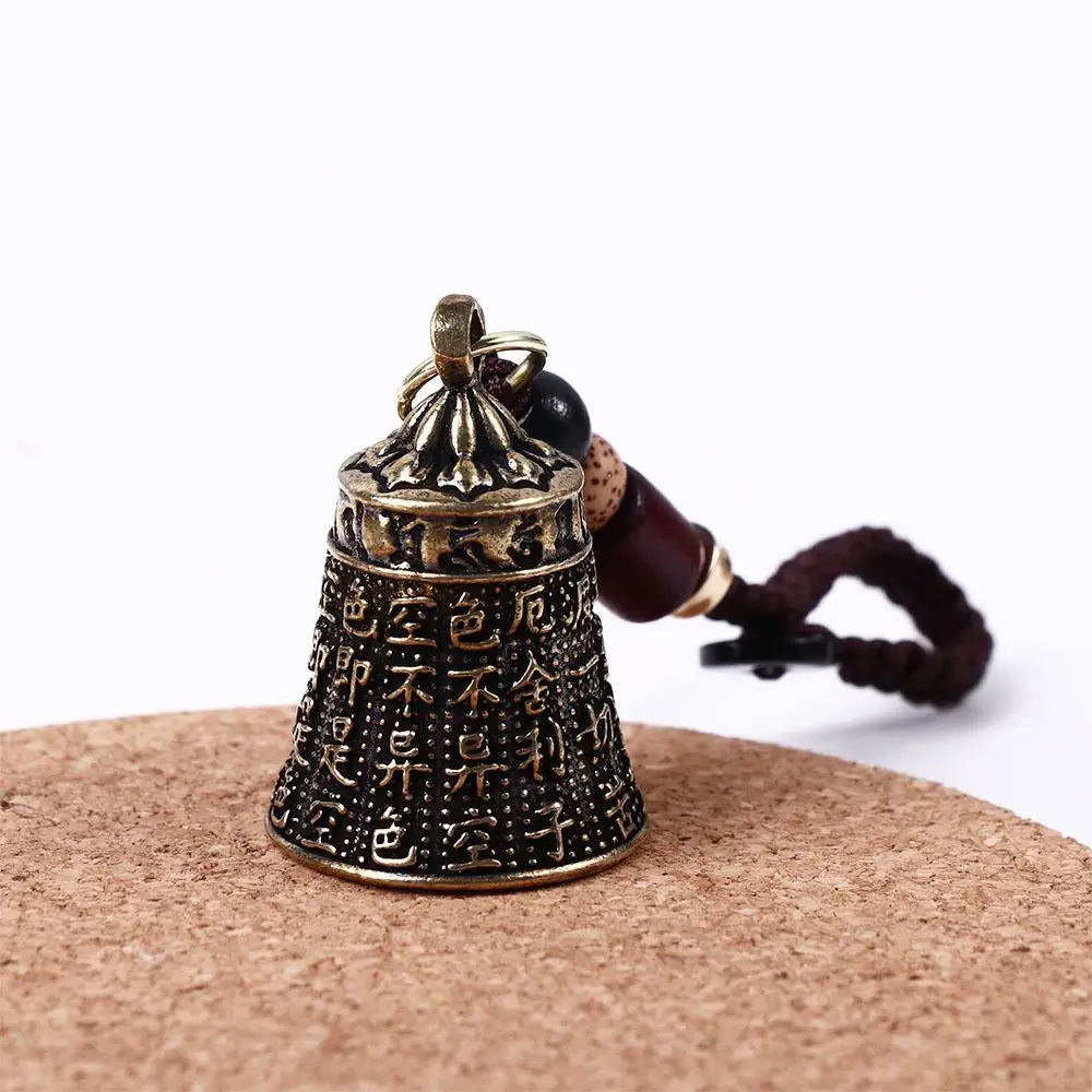 Pendentifs de lanière, clochette en laiton, cordon porte-bonheur, accessoires de voiture, accessoires intérieurs, porte-clés, porte-clés de voiture, porte-clés à breloques, porte-clés de voiture