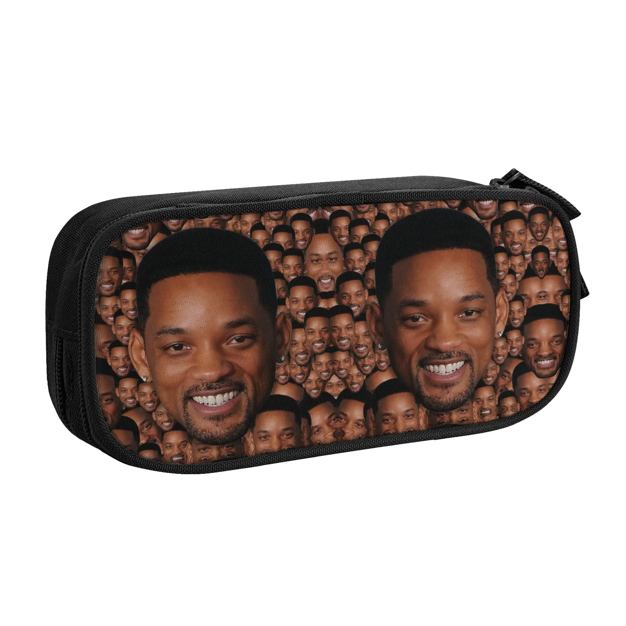 Wills Smiths American Actor Rapper  Kawaii Pencil Cases Boys Girls Large Capacity  Pencil Bag Students Stationery