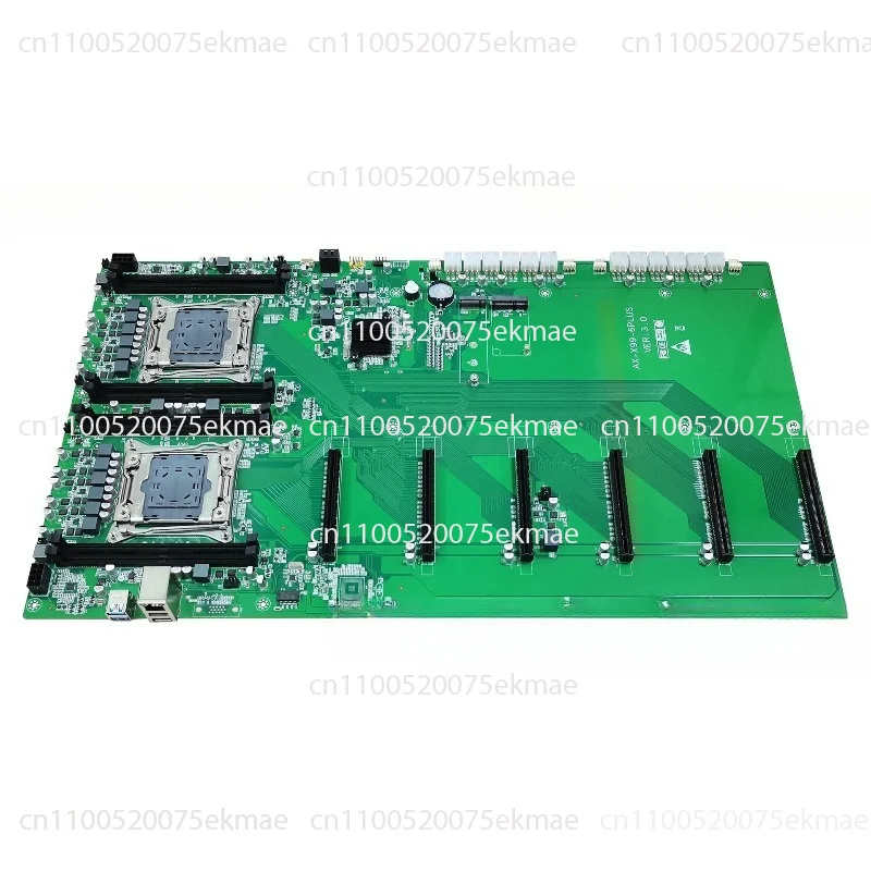 X99 Dual-Socket PLUS Motherboard LGA2011-3 Processor DDR4 Memory 6 PCIe Graphics Card Slots Wide Spacing