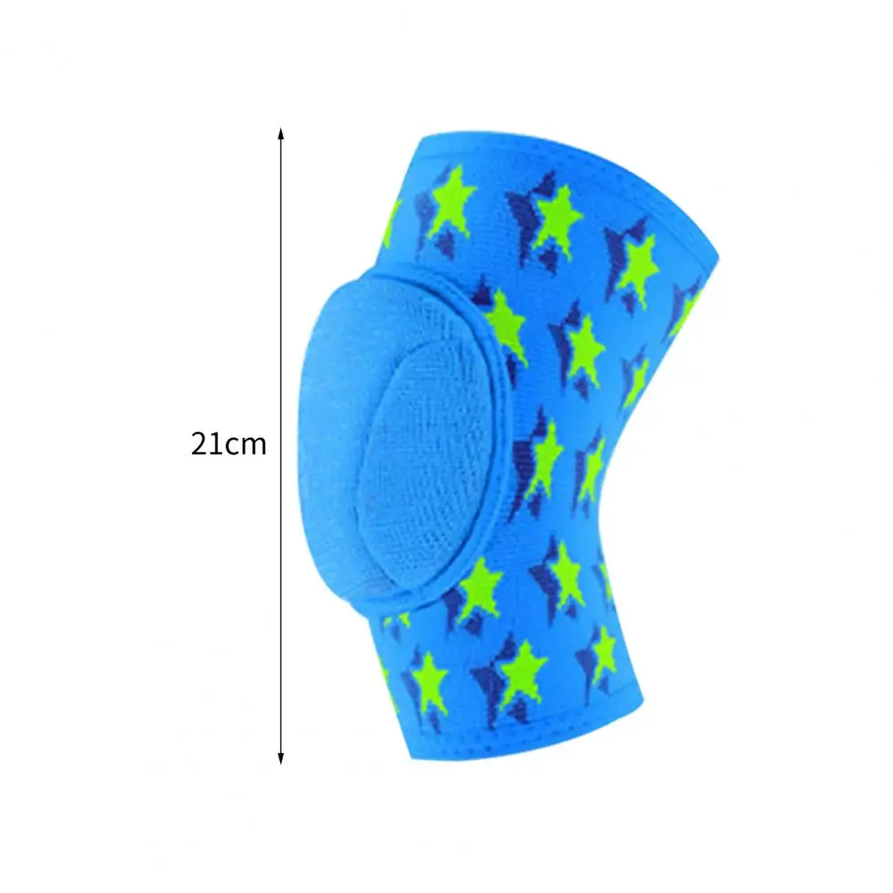 1Pc Knitting Knee Pad Soft Anti Slip Strip Support Knee Brace Anti-collision Shock Absorption Knee Protector for Kids