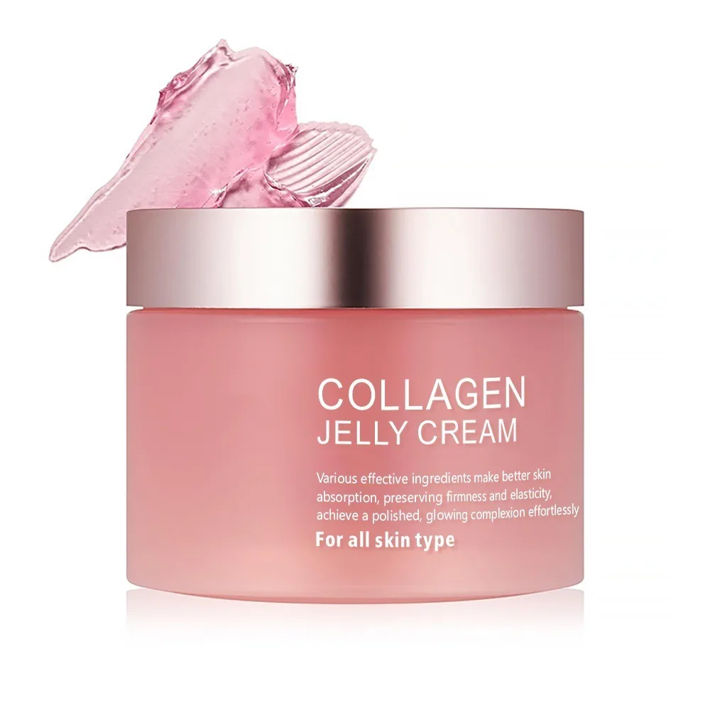 Crema de gelatina de colágeno de 100g, mejora la piel, hidratante y iluminadora, máscara de crema de gelatina de niacinamida de colágeno, fácil de absorber