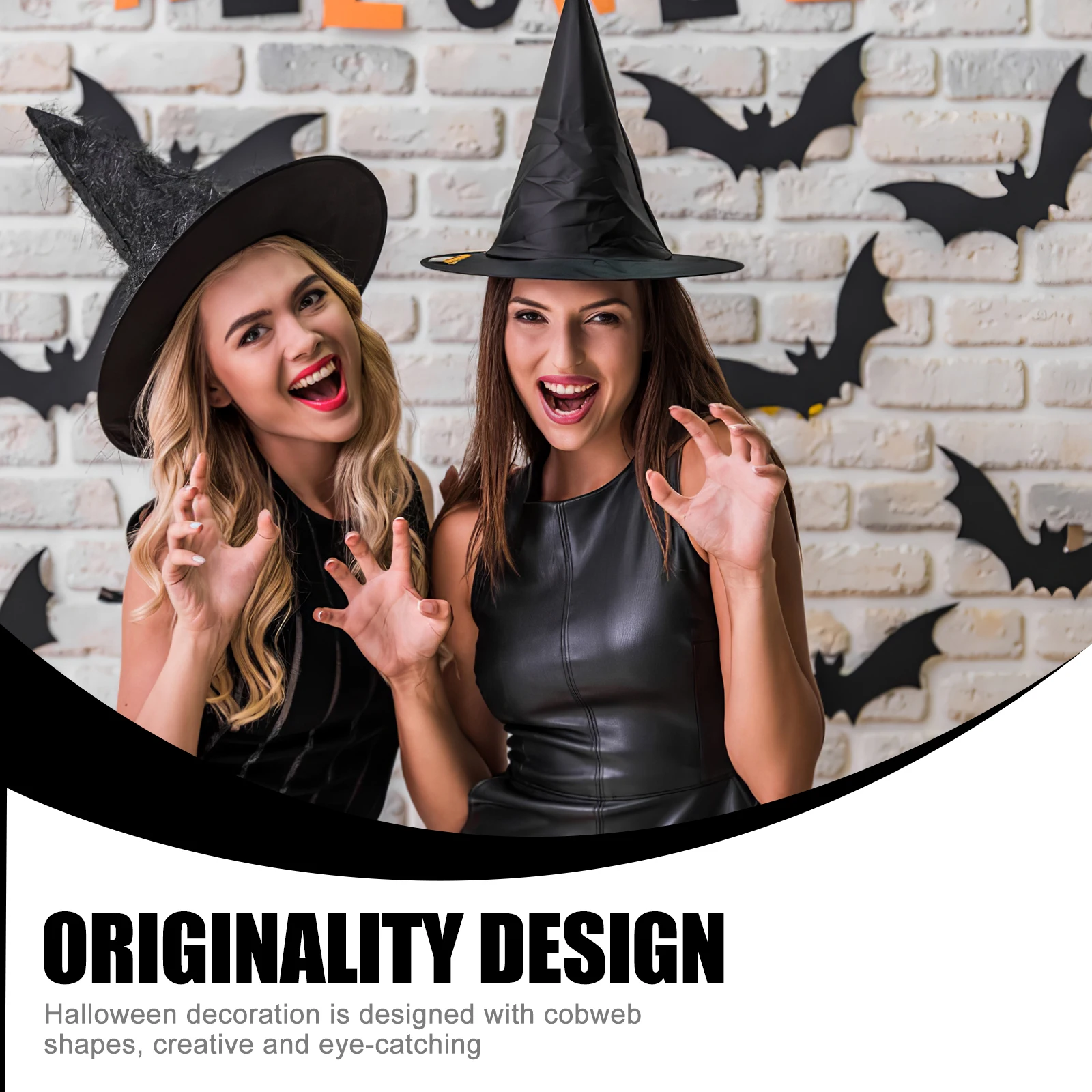 

10 Pcs Halloween Hanging Cobweb Spider Decoration Party Indoor Venue Decorations