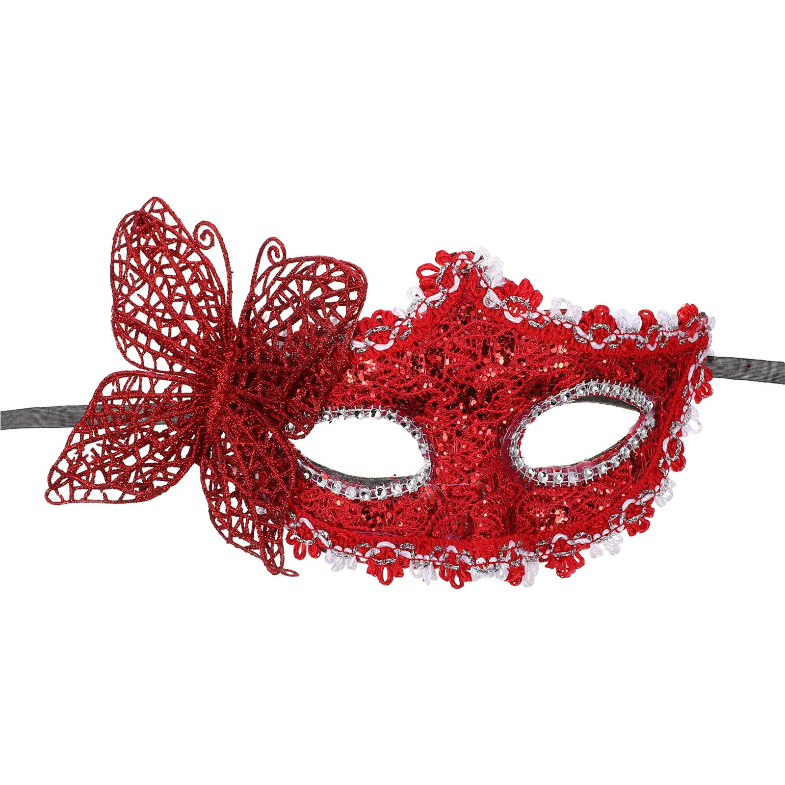 

Half Face Mask Masquerade Women Party Costume Lace Plastic Masks Halloween Most Masks Glasses