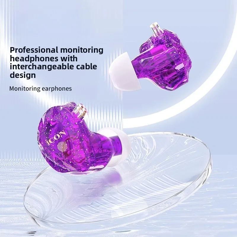 live broadcast earphones monitor sound card computer wired in-ear without microphone live streaming host