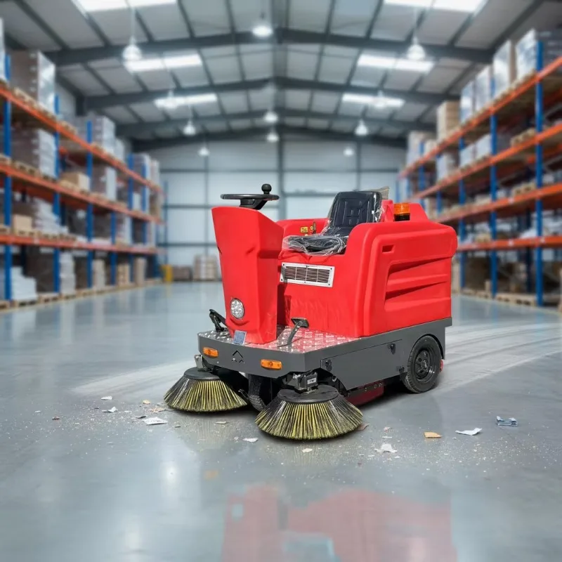 Water-Saving Automatic Floor Scrubber with Battery Powered Walk-behind Design for Eco-Friendly Cleaning of Concrete Floors