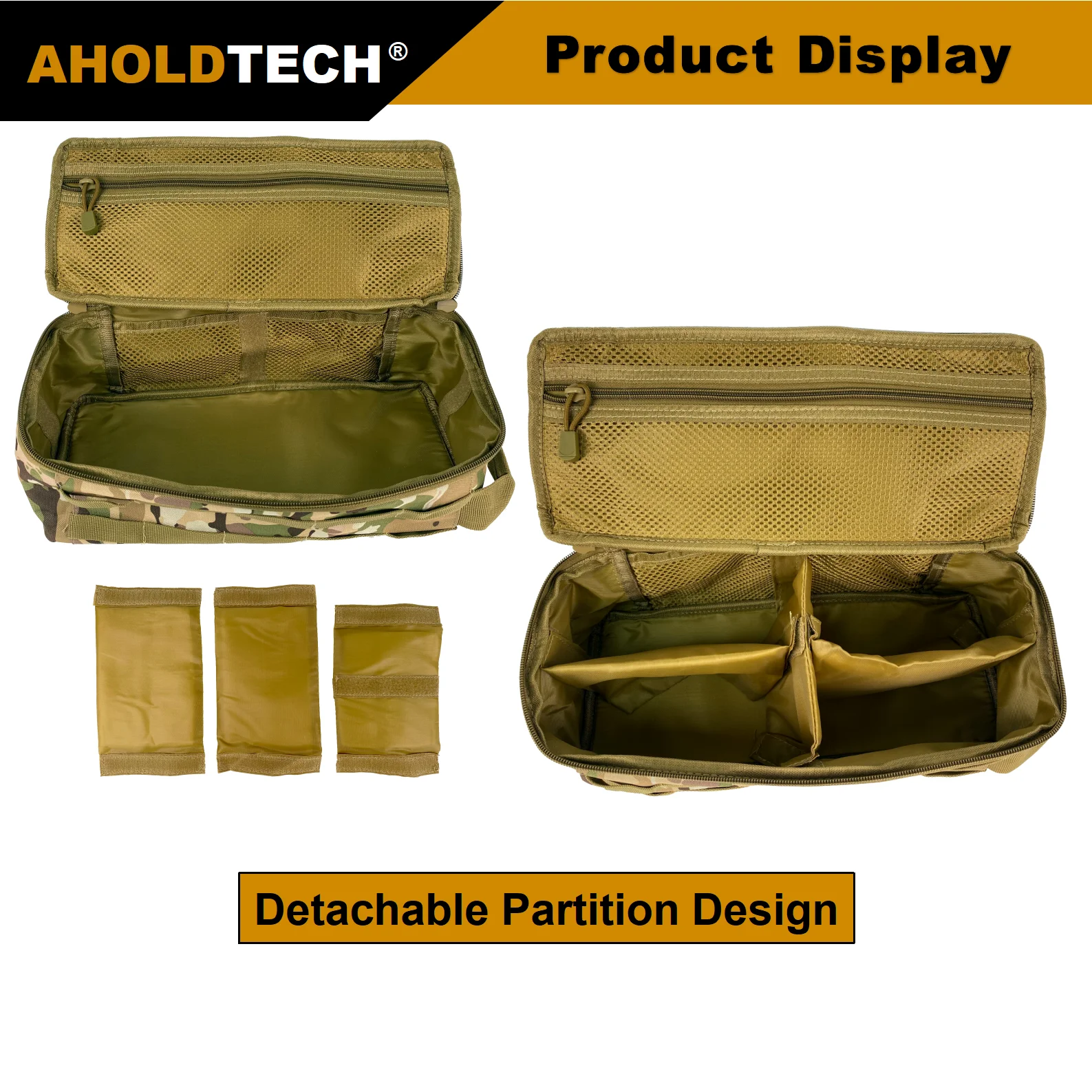 Aholdtech Tactical Molle Camping Storage HandBag Backpack Accessory bag Travel Outdoor hiking Sports  Hunting Shoulder Luggage