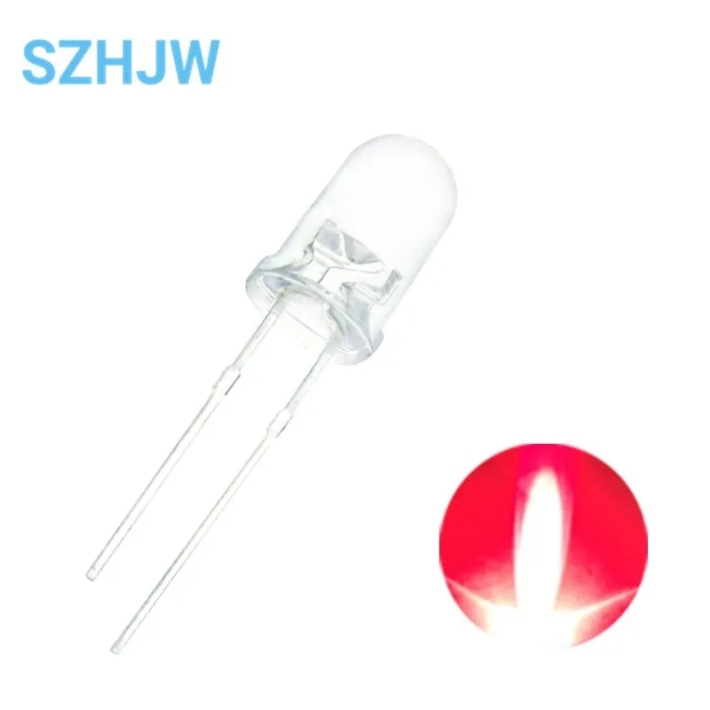 5MM Led white/blue/red/yellow/green/pink/purple light bulbs / 5MM White Colour LED emitting diode F5 White/UV LED