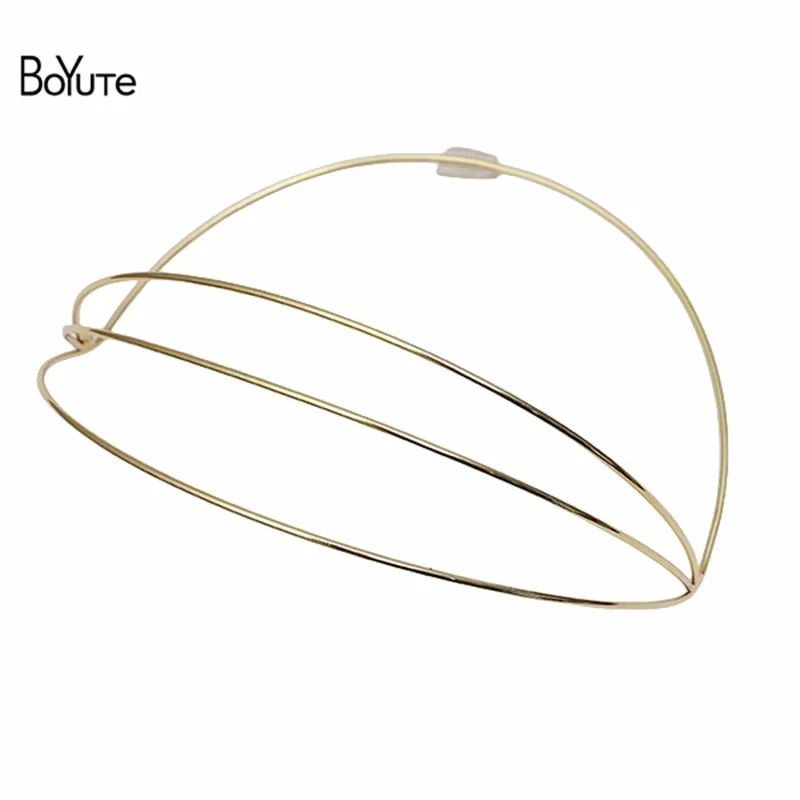 

BoYuTe Custom Made (5 Pieces/Lot) 150*90*1.8MM Metal Iron Headband Crown Base Handmade Diy Tiara Jewelry Making Materials