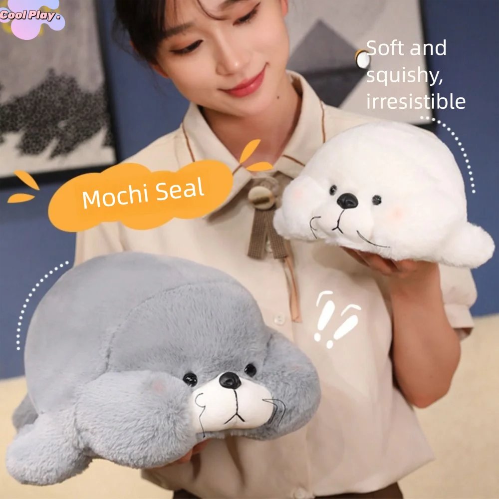 

Creative Chubby Prone Seal Plush Doll Soft Mochi Plush Seal Sleep Pillow PP Cotton Funny Stuffed Animal Toy Home Decor