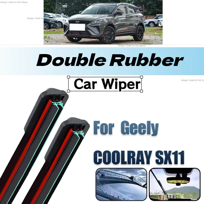 

3PCS Car Wiper for Geely Coolray SX11 2020-2024 Front Rear Windshield