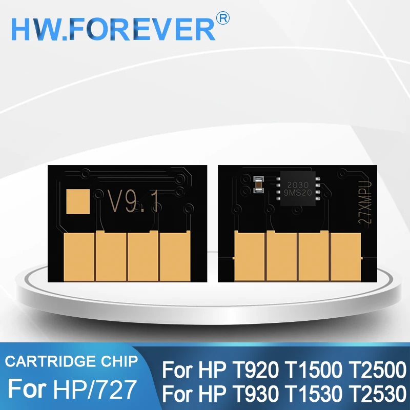 New Upgrade For HP 727 Cartridge Chip For HP DesignJet T920 T930 T1500 T1530 T2500 T2530 Printer Cartridge Chip