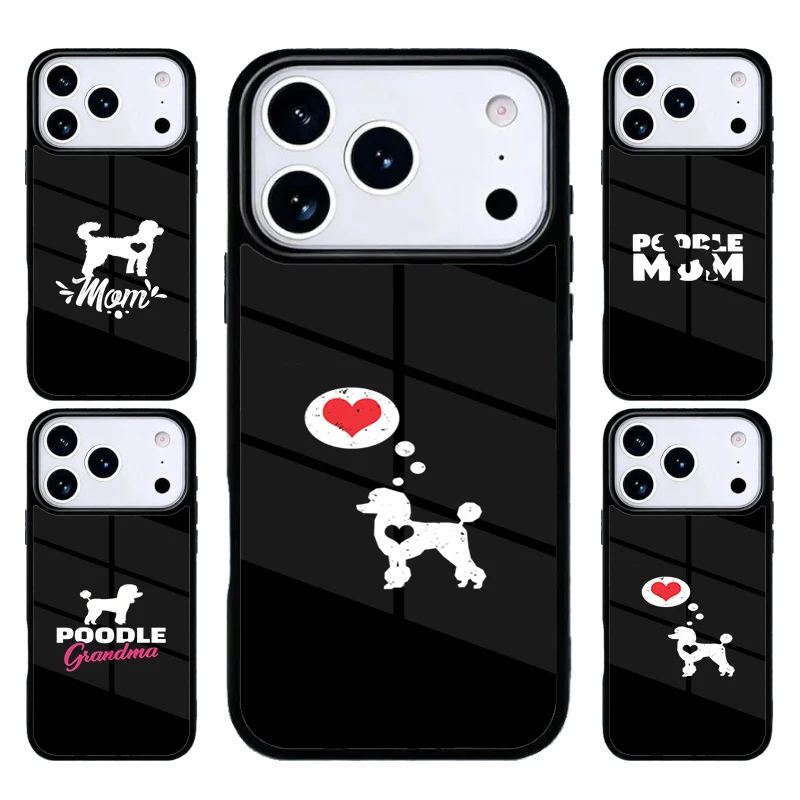 

Чехол для телефона «Пудель мама папа» для iPhone 17, Air 16, 15, 14, 13, 12, 11 Pro Max Plus