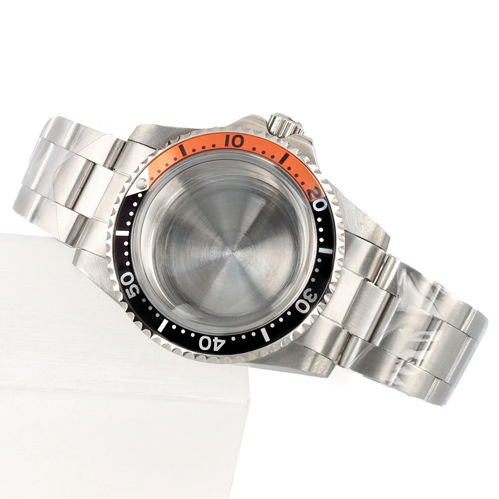 

Round Sapphire glass Vintage 39.5mm Case Jubilee/Oyster Bracelet For SUB GMT NH35 NH36 Movement 28.5mm Dial Waterproof Case