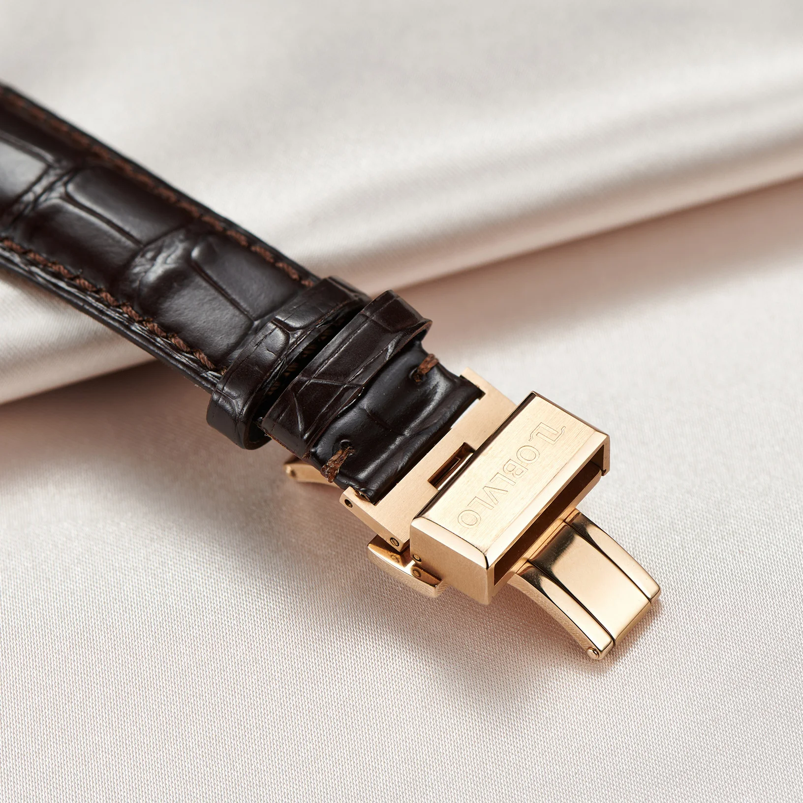 OBLVLO ساعة توربيون للرجال 45 ملم ساعة يد ميكانيكية أوتوماتيكية عتيقة مقاومة للماء هيكل عظمي ياقوتي مضيء