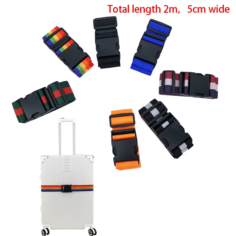 2M Travel Luggage Suitcase Secure Lock Durable Nylon Packing Strap Belt 1Pc