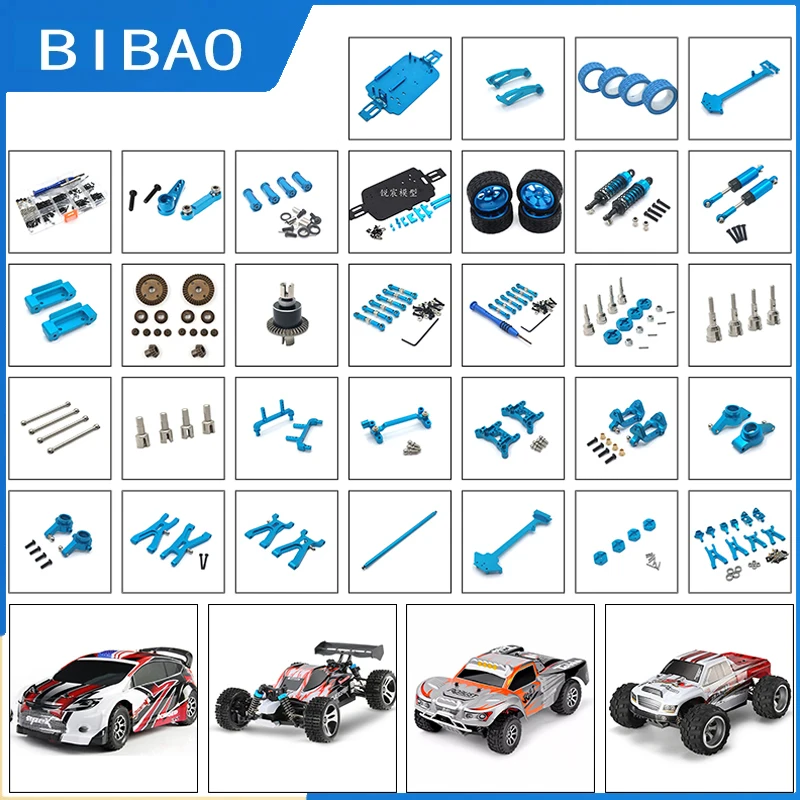 

RCGOFOLLOW WLtoys A949 A959 A969 A979 Motor A949-32 1/18 RC Car Spare Parts Bottom A949-23/A959-B-27 Upgrade Differential Parts