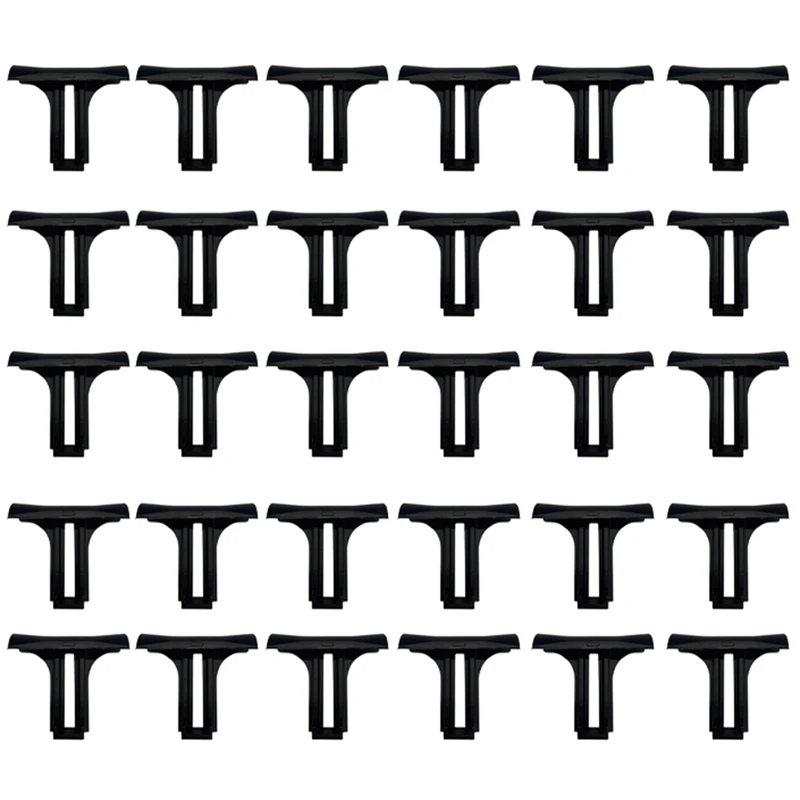 

30 PCS 35Mm Solar Panel PV Modules Clips Photovoltaic Panel Water Drain Clips For Water Drain, Black