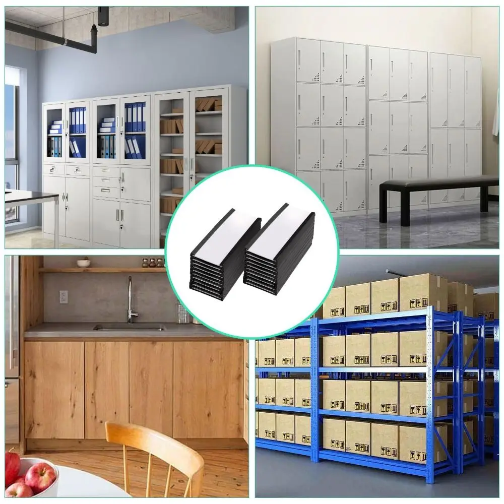 White Paper Cards Magnetic Label Holder Protective Film Strong Magnet C Channel Label Holder Mess Free Removable