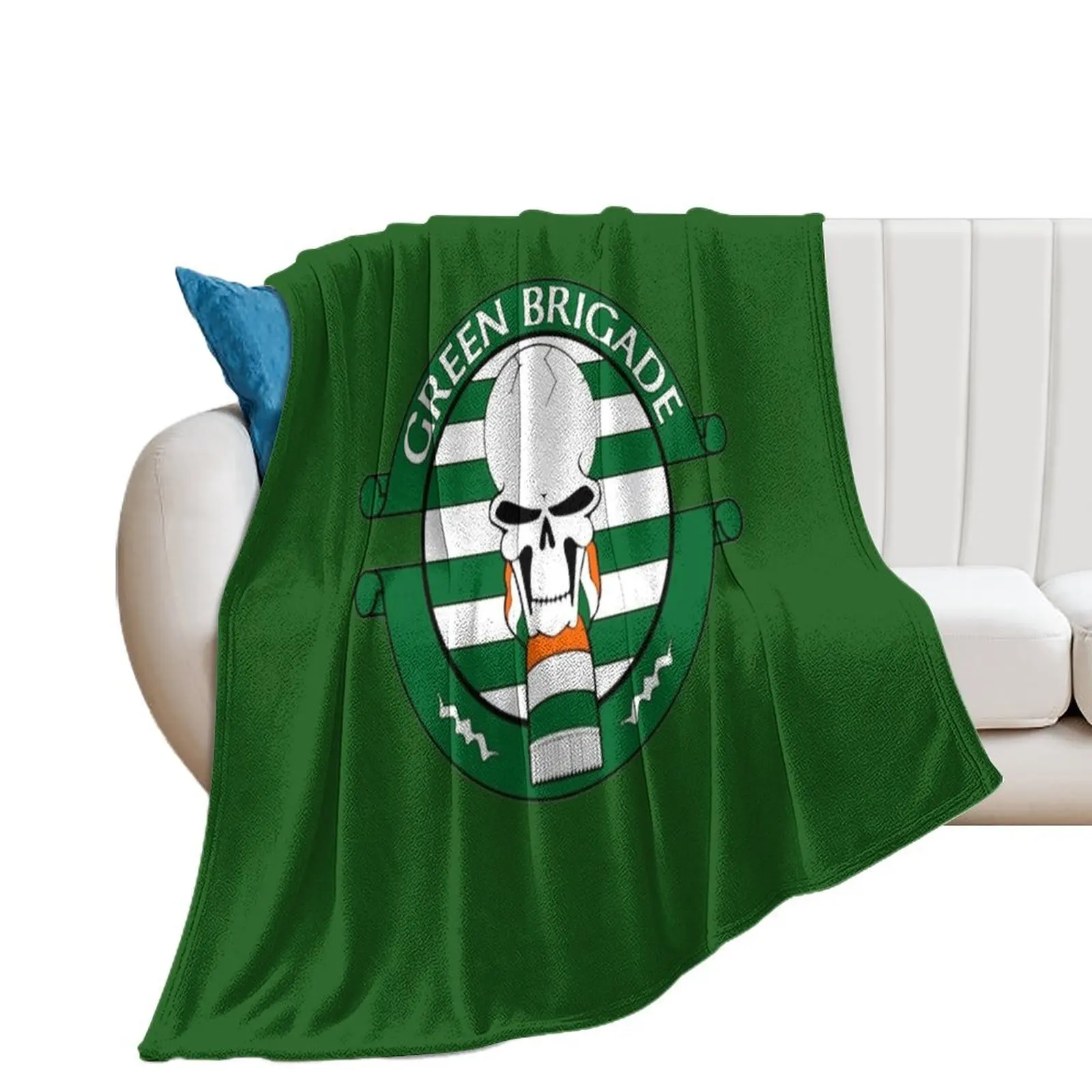 green brigade Throw Blanket Picnic Plush Blankets