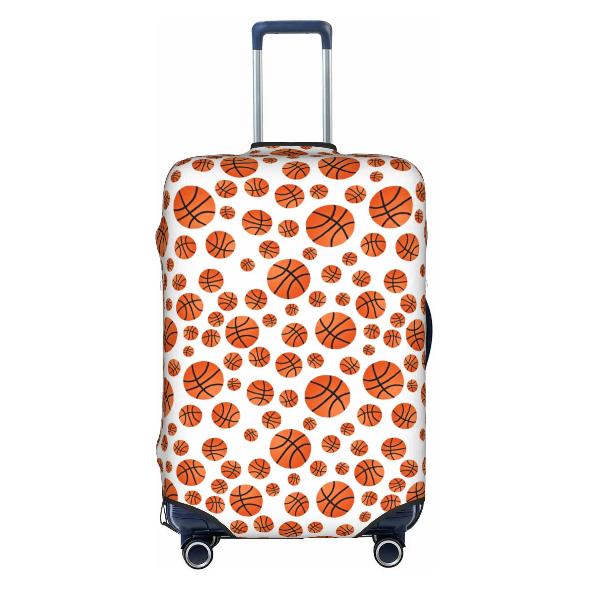 Basketball Sports Seamless Pattern Suitcase Cover Washable  Luggage Covers Protector for 18-32 inch