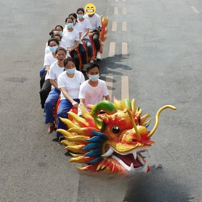 Trackless train, amusement equipment train playground can seat sightseeing dragon train
