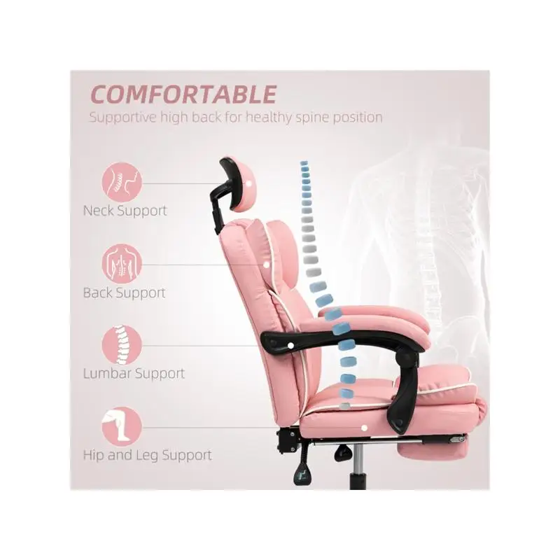 كرسي تدليك مكتبي بتصميم مريح وميزات قابلة للتعديل للراحة والدعم