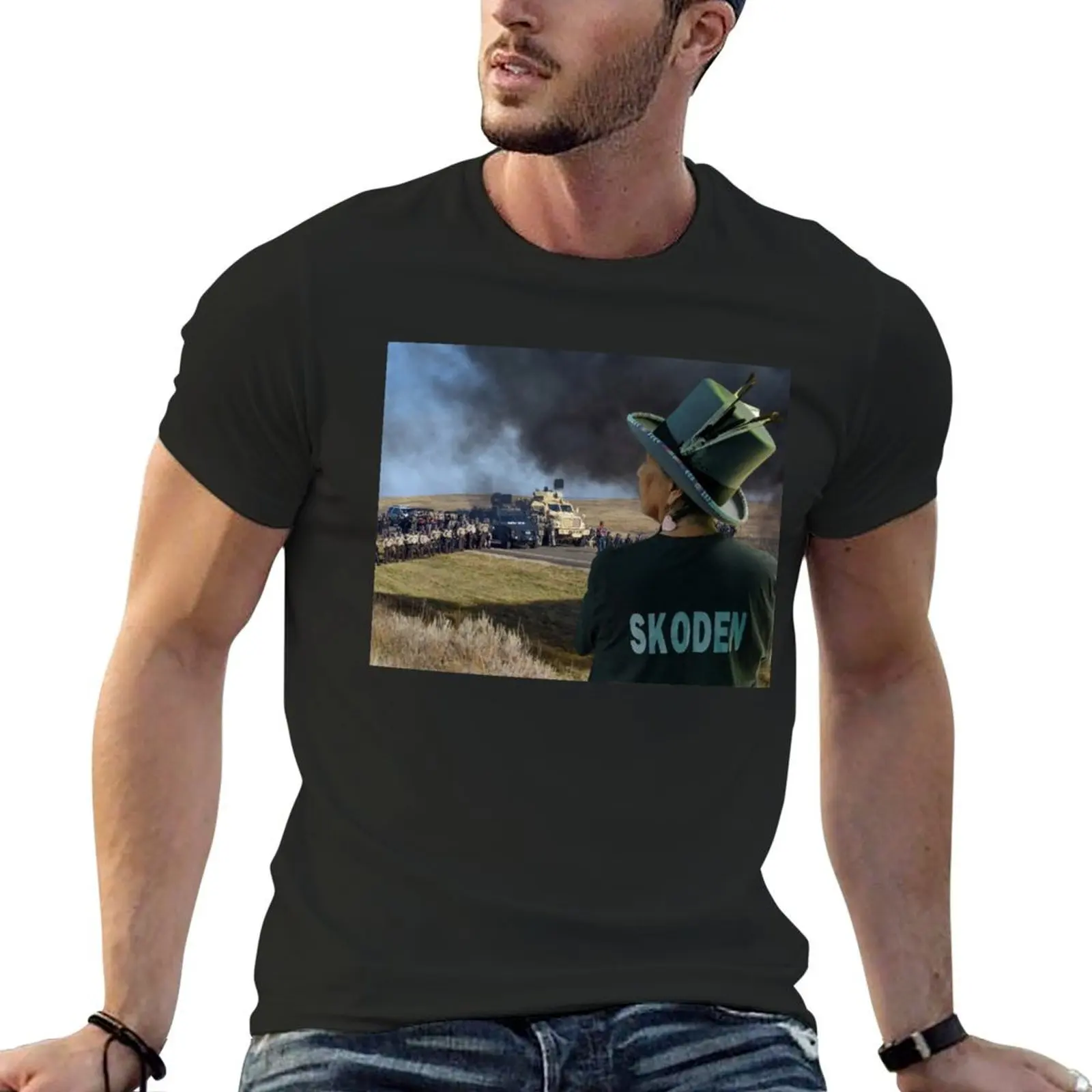 Skoden! Climate Justice T-shirt graphics oversizeds quick-drying cute tops T-shirt men