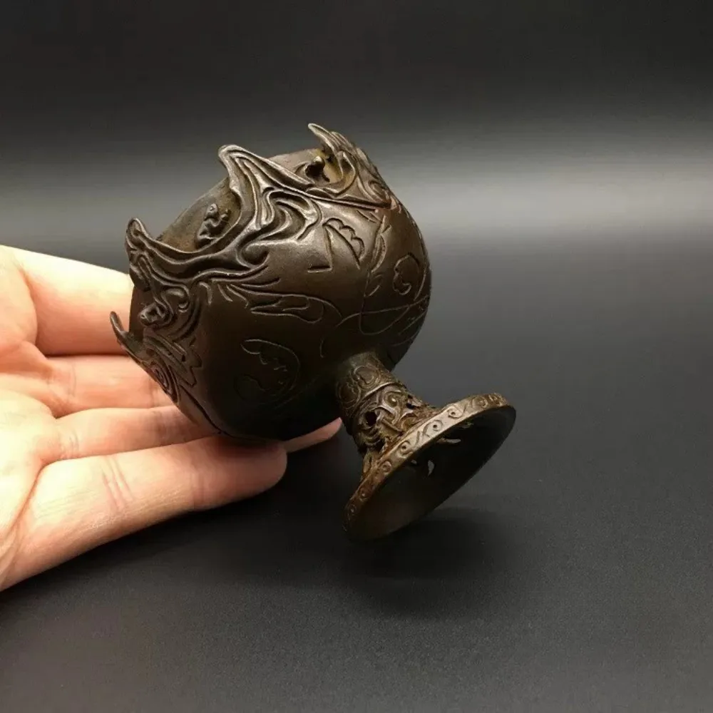 Solid Brass Boshan Incense Burner Suzhou Antique Style Home Indoor Stick Censer Creative Gift