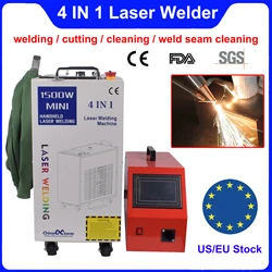 1500W Fiber Laser Welding Machine Handheld 4 in 1 Welding Cleaning Cutting Soldering Machine Portable CNC Welder for Metal