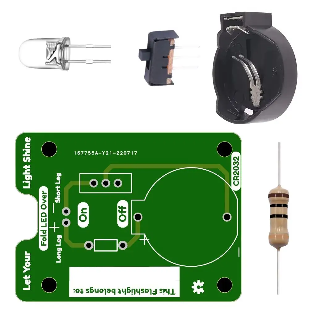 Beginner Learn To Solder Flashlight Kit  Diy Electronic Kids Soldering  Kits