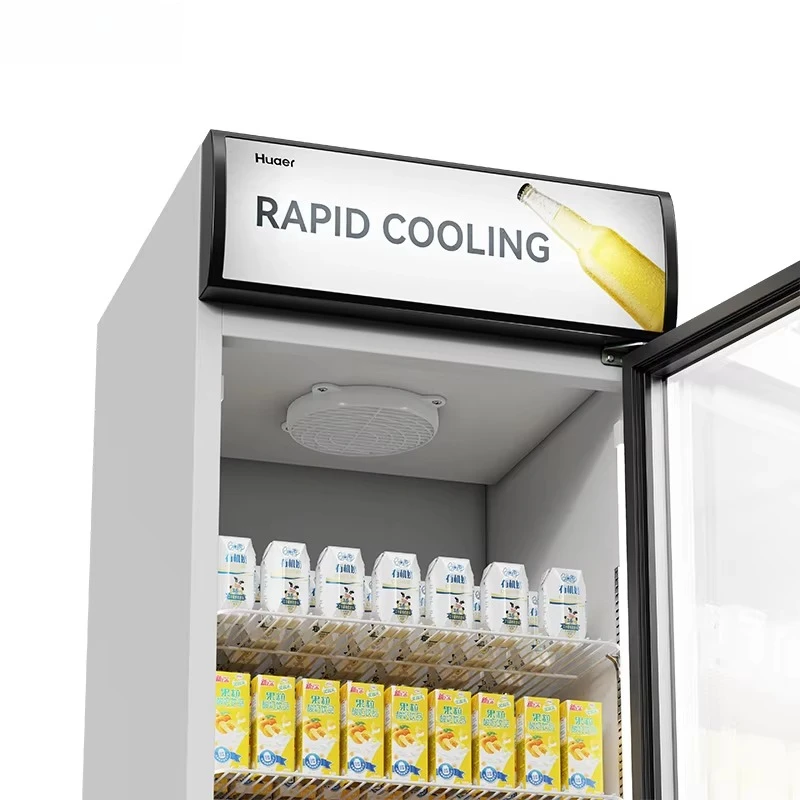 Upright Beverage Showcase Glass Door Vertical Drink Energy Refrigerator Coco Cola Fridge