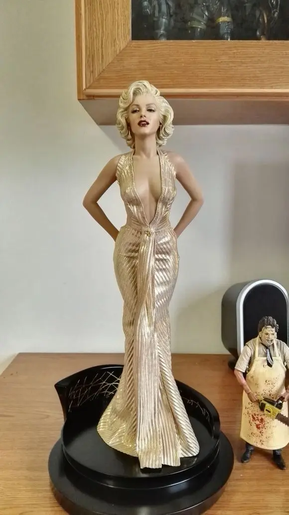 Estatua de Marilyn Monroe, Figura Coleccionable Hecha a Mano, Modelo de Juguete de Oficina, Artículo de Exhibición, Accesorio...