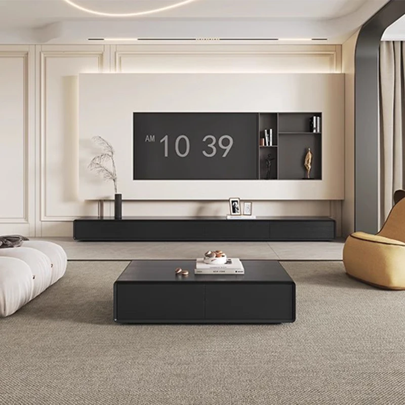 

Деревянные передвижные ТВ-тумбы: минималистичный органайзер для хранения, дизайнерский стол для телевизора, роскошная мебель для ТВ, модная мебель
