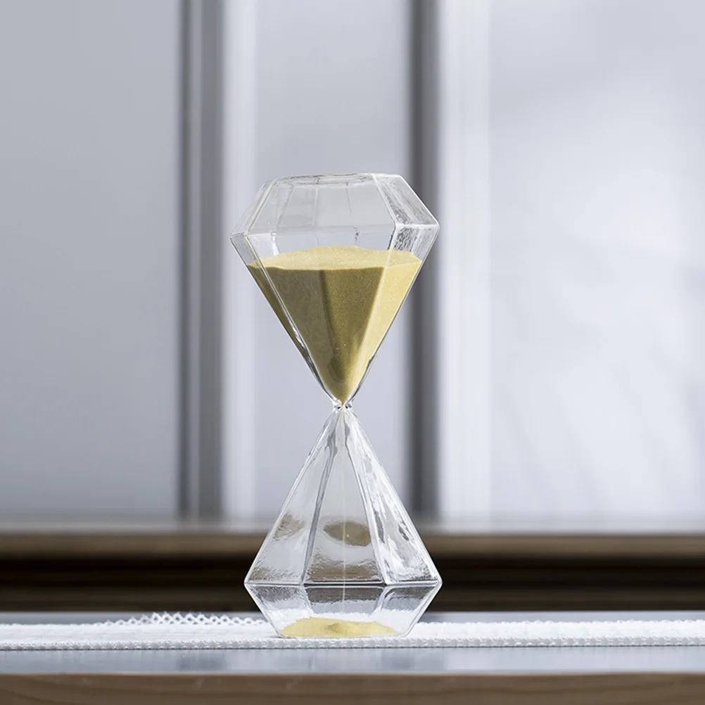 

5 Minute Sand Timer High Borosilicate Glass Desktop Hourglass Decorative Ornament For Home Sauna Moisture Proof Classic Chic