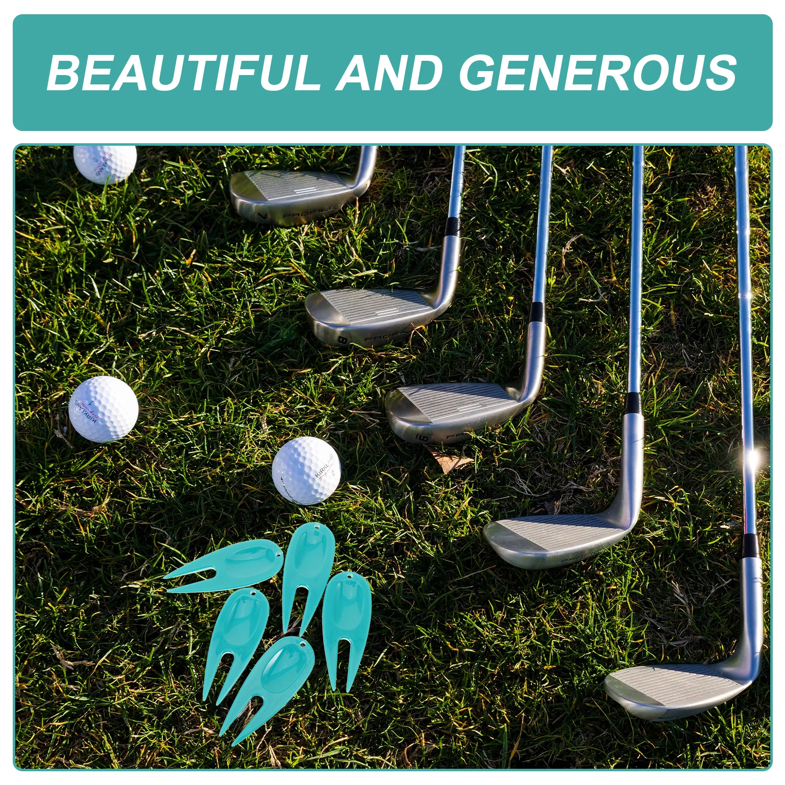 5 قطعة أداة إصلاح ديفت للجولف المحمولة المدمجة الكرة ماركر دائم السلس تصميم المهنية إصلاح الحديقة ملحق للخارجية