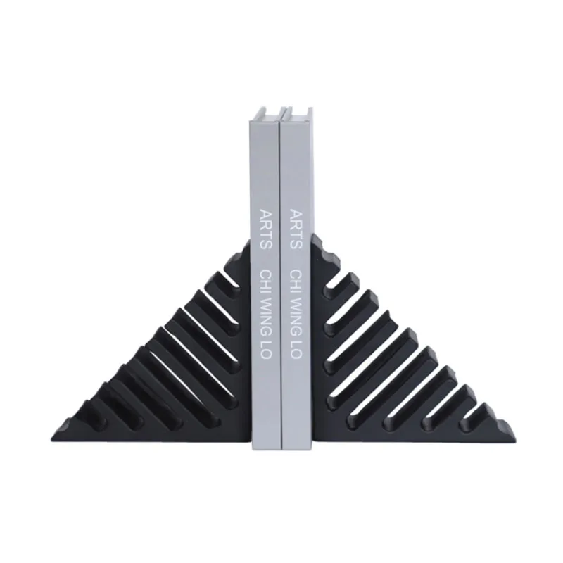 

Modern Minimalist Triangle Bookstore Resin Book Sample Room Sales Office Living Room Study Decoration