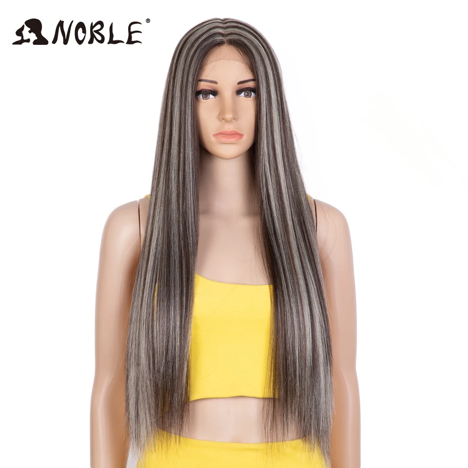 Edle Cosplay Synthetische Spitze Perücke Gerade Haar 30 "Ombre Blonde Perücke Cosplay Perücke Für Schwarze Frauen Synthetische Spitze Perücke