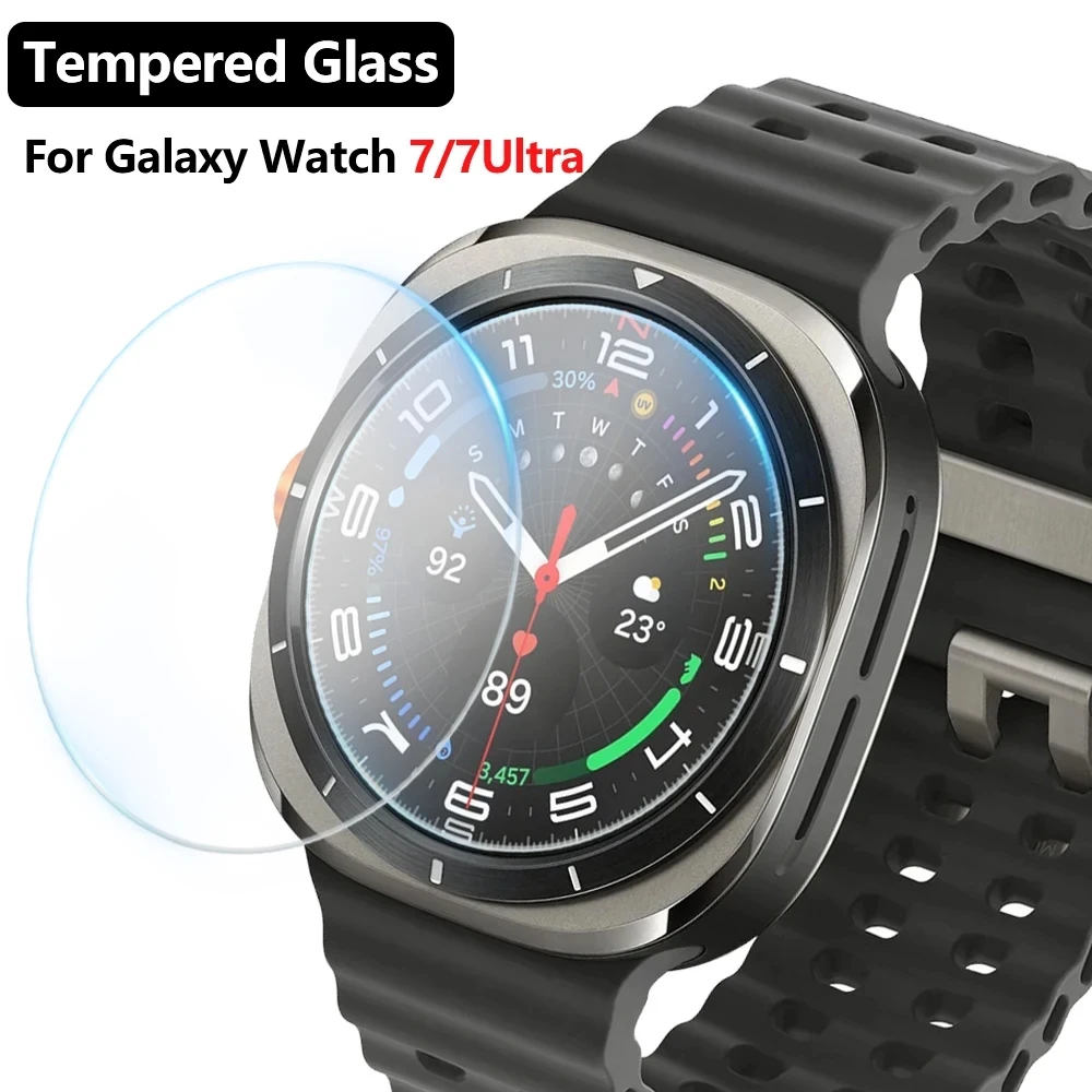 

2PCS Tempered Glass Watch For Samsung Galaxy Watch 7 Ultra 47mm SmartWatch Screen Protector Film For Watch7 40mm 44mm