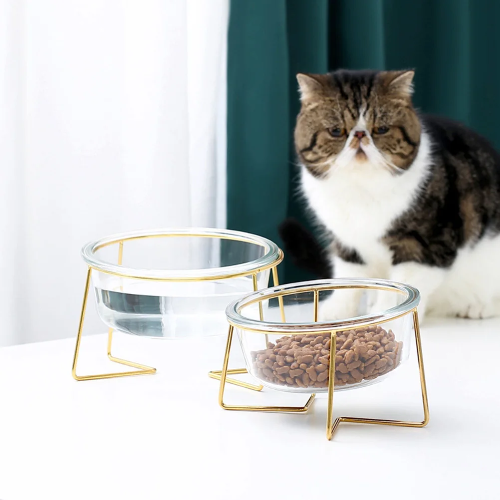 

Puppy Feeder Bowl Cat Food Bowls Elevated High Feeding for Small Dogs Dish