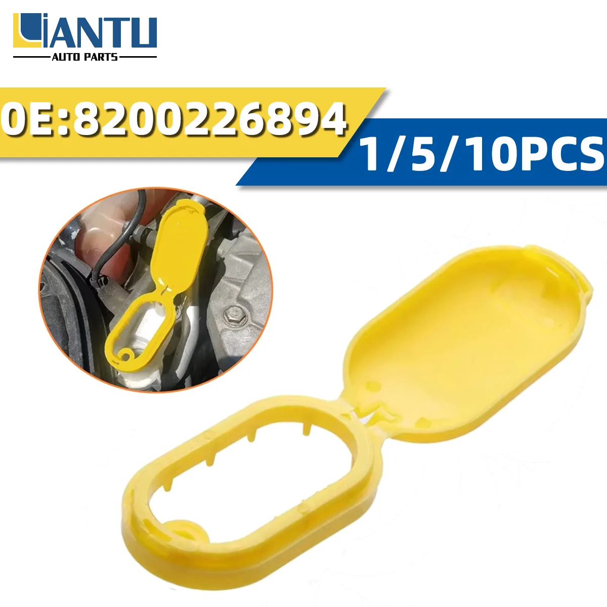 Tapa del depósito de líquido limpiaparabrisas para coche, 1/5/10 Uds., 8200226894, compatible con Renault Megane 2 Scenic Trafic 2, piezas automotrices ﻿