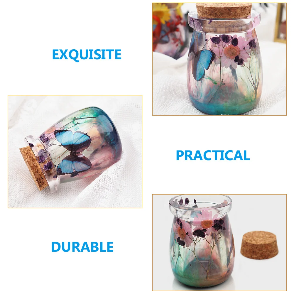 

Silicone Mold Storage Bottle Storage Bottle Casting Mold Crystal Resin Epoxy Jar DIY Crafts Jewelry Accessories Reusable